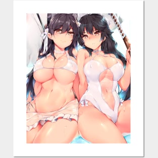 Atago and Takao azur lane Posters and Art